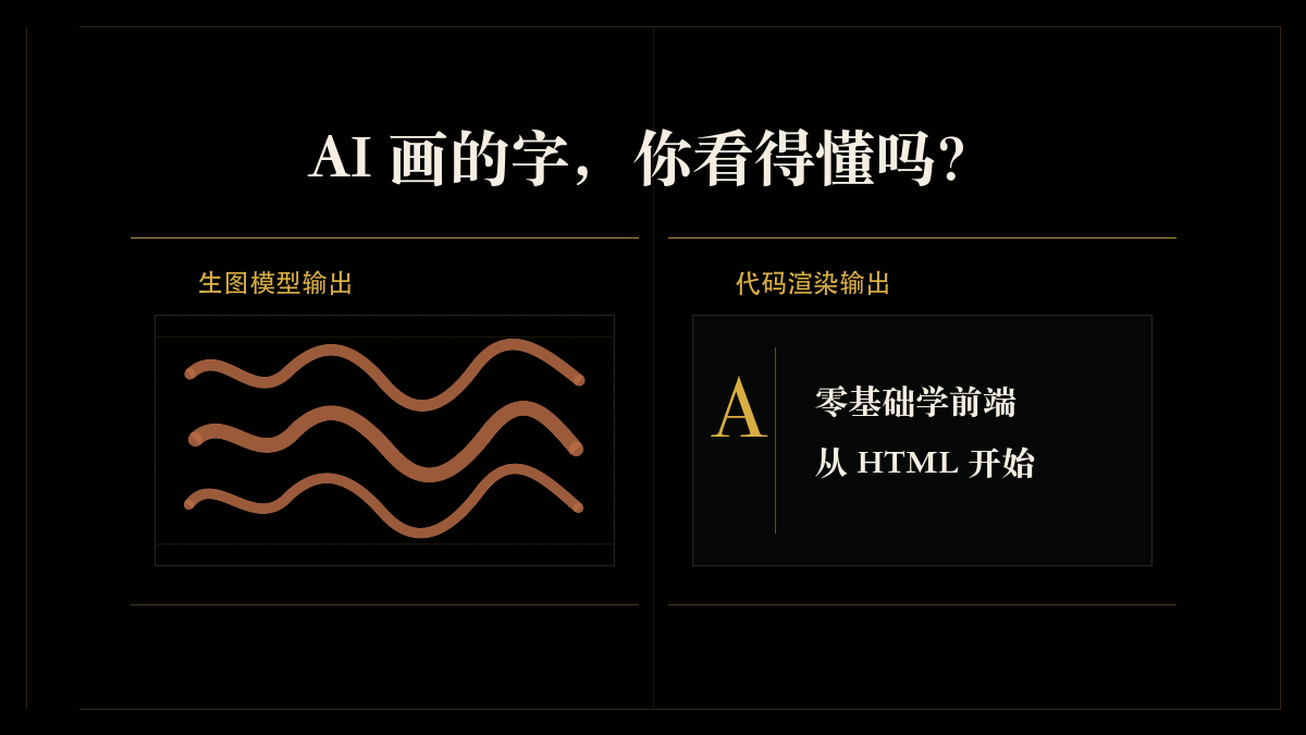 AI 画的字，你看得懂吗